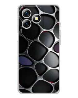 Чохол для Ulefone Note 18 Pro з картинкою «Об'ємна темна решітка»