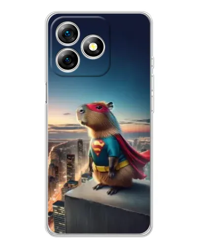 Чехол для Ulefone Note 18 Pro с картинкой «Капи-мен супергерой»