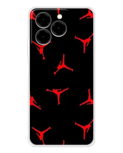 Чехол для Ulefone Note 20 Pro с картинкой «Jordan Red Pattern» Чехол для Ulefone Note 20 Pro с картинкой «Jordan Red Pattern»