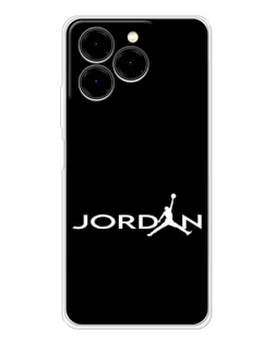 Чехол для Ulefone Note 20 Pro с картинкой «Jordan White Logo»