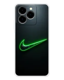 Чехол для Ulefone Note 20 Pro с картинкой «Неоновый контур Nike»