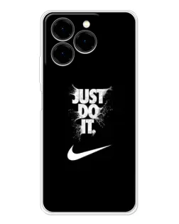 Чехол для Ulefone Note 20 Pro с картинкой «Текстовый принт Nike»