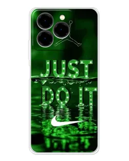 Чехол для Ulefone Note 20 Pro с картинкой «Зеленый неоновый Nike»
