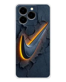 Чехол для Ulefone Note 20 Pro с картинкой «Объемный логотип Найк»