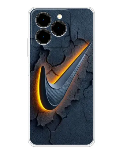 Чехол для Ulefone Note 20 Pro с картинкой «Объемный логотип Найк» Чехол для Ulefone Note 20 Pro с картинкой «Объемный логотип Найк»