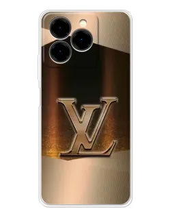 Чехол для Ulefone Note 20 Pro с картинкой «LV — золотое сияние»
