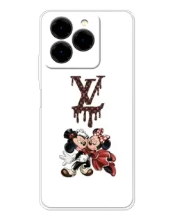 Чехол для Ulefone Note 20 Pro с картинкой «LV и Микки Маус»