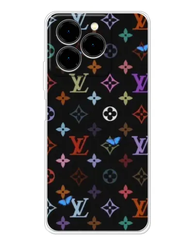 Чехол для Ulefone Note 20 Pro с картинкой «Цветная монограмма LV» Чехол для Ulefone Note 20 Pro с картинкой «Цветная монограмма LV»