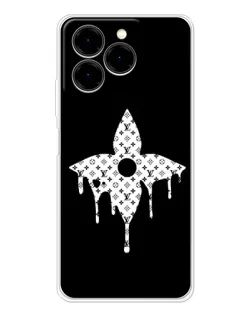 Чехол для Ulefone Note 20 Pro с картинкой «Цветочная монограмма»