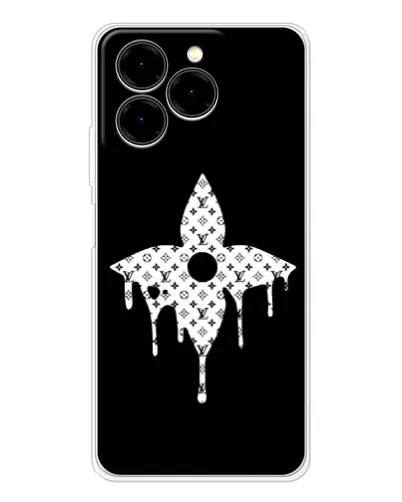 Чехол для Ulefone Note 20 Pro с картинкой «Цветочная монограмма» Чехол для Ulefone Note 20 Pro с картинкой «Цветочная монограмма»