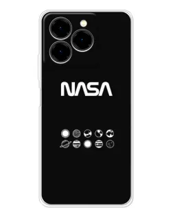 Чехол для Ulefone Note 20 Pro с картинкой «NASA — технический принт»