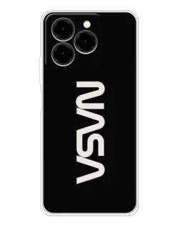 Чехол для Ulefone Note 20 Pro с картинкой «NASA — вертикальный логотип»