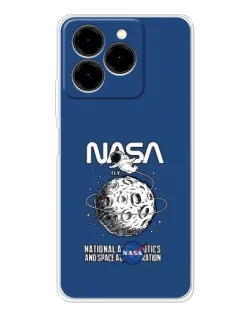 Чехол для Ulefone Note 20 Pro с картинкой «NASA — лунная миссия»