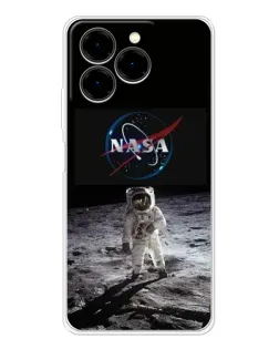 Чехол для Ulefone Note 20 Pro с картинкой «Астронавт на Луне»