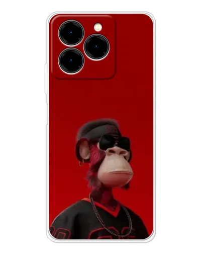 Чехол для Ulefone Note 20 Pro с картинкой «Bored Ape в красном» Чехол для Ulefone Note 20 Pro с картинкой «Bored Ape в красном»