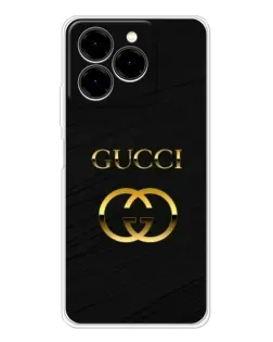 Чехол для Ulefone Note 20 Pro с картинкой «Золотой логотип Gucci»