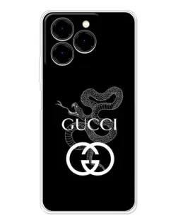 Чехол для Ulefone Note 20 Pro с картинкой «Gucci — серебряная змея»