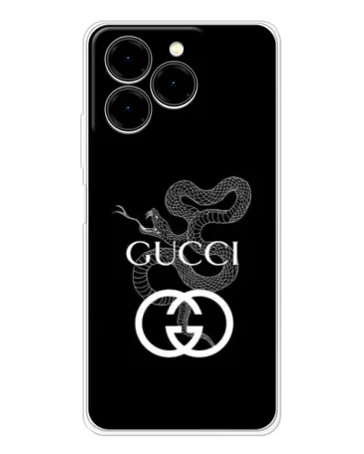 Чехол для Ulefone Note 20 Pro с картинкой «Gucci — серебряная змея» Чехол для Ulefone Note 20 Pro с картинкой «Gucci — серебряная змея»