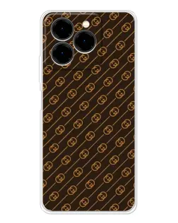 Чехол для Ulefone Note 20 Pro с картинкой «Gucci — золотые диагонали»