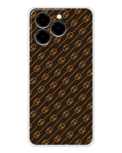 Чехол для Ulefone Note 20 Pro с картинкой «Gucci — золотые диагонали» Чехол для Ulefone Note 20 Pro с картинкой «Gucci — золотые диагонали»