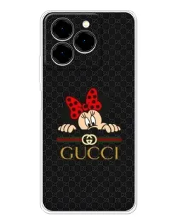 Чехол для Ulefone Note 20 Pro с картинкой «Минни Маус Gucci — черный»