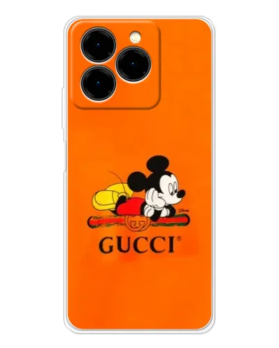 Чехол для Ulefone Note 20 Pro с картинкой «Микки Маус Gucci — оранж» Чехол для Ulefone Note 20 Pro с картинкой «Микки Маус Gucci — оранж»