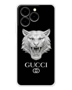 Чехол для Ulefone Note 20 Pro с картинкой «Gucci — серебряный лев» Чехол для Ulefone Note 20 Pro с картинкой «Gucci — серебряный лев»