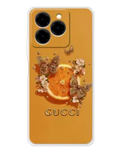 Чехол для Ulefone Note 20 Pro с картинкой «Gucci — золотые бабочки» Чехол для Ulefone Note 20 Pro с картинкой «Gucci — золотые бабочки»