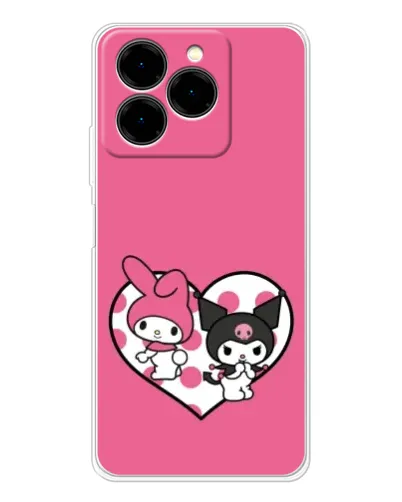 Чехол для Ulefone Note 20 Pro с картинкой «Kuromi и My Melody» Чехол для Ulefone Note 20 Pro с картинкой «Kuromi и My Melody»