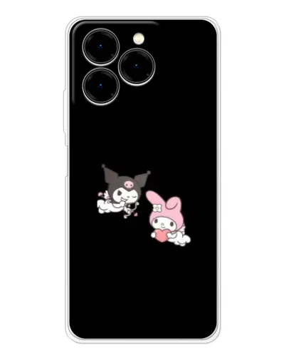 Чехол для Ulefone Note 20 Pro с картинкой «My Melody и Kuromi» Чехол для Ulefone Note 20 Pro с картинкой «My Melody и Kuromi»