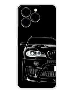 Чехол для Ulefone Note 20 Pro с картинкой «Темный силуэт BMW»
