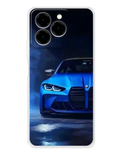 Чехол для Ulefone Note 20 Pro с картинкой «Голубая BMW M4»