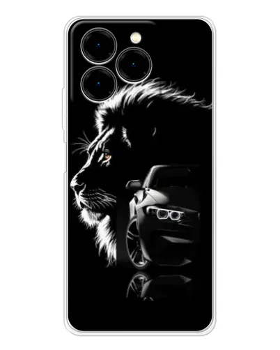 Чехол для Ulefone Note 20 Pro с картинкой «BMW и лев» Чехол для Ulefone Note 20 Pro с картинкой «BMW и лев»