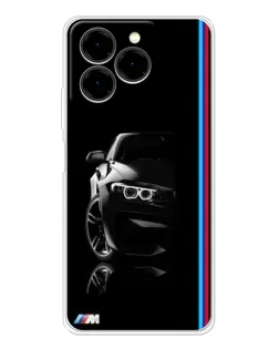 Чехол для Ulefone Note 20 Pro с картинкой «Силуэт BMW в темноте»