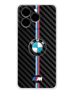 Чехол для Ulefone Note 20 Pro с картинкой «Эмблема BMW и карбон»