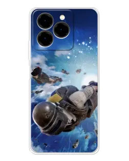 Чехол для Ulefone Note 20 Pro с картинкой «Десант PUBG — прыжок»