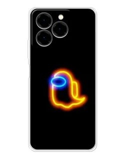 Чехол для Ulefone Note 20 Pro с картинкой «Among Us неоновое сияние»