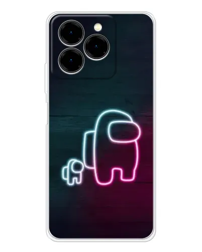 Чехол для Ulefone Note 20 Pro с картинкой «Among Us неон-арт» Чехол для Ulefone Note 20 Pro с картинкой «Among Us неон-арт»