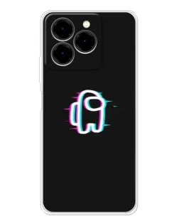 Чехол для Ulefone Note 20 Pro с картинкой «Among Us неон»
