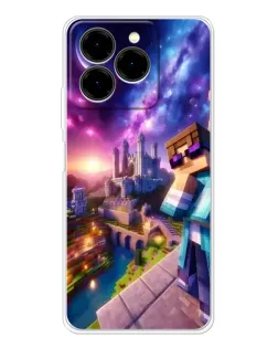 Чехол для Ulefone Note 20 Pro с картинкой «Стив и космос»