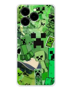 Чехол для Ulefone Note 20 Pro с картинкой «Криперы Minecraft»