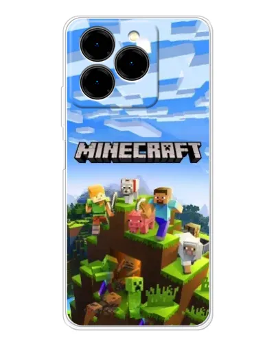 Чехол для Ulefone Note 20 Pro с картинкой «Minecraft классический мир» Чехол для Ulefone Note 20 Pro с картинкой «Minecraft классический мир»