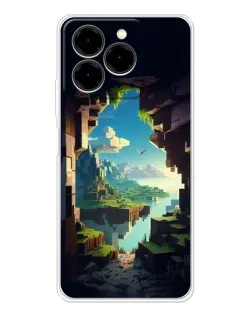 Чехол для Ulefone Note 20 Pro с картинкой «Вид из пещеры»