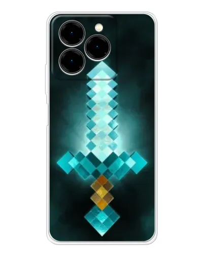 Чехол для Ulefone Note 20 Pro с картинкой «Алмазный меч неон» Чехол для Ulefone Note 20 Pro с картинкой «Алмазный меч неон»