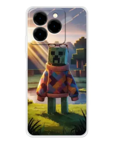 Чехол для Ulefone Note 20 Pro с картинкой «Крипер в свитере» Чехол для Ulefone Note 20 Pro с картинкой «Крипер в свитере»