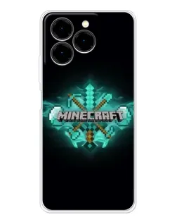 Чехол для Ulefone Note 20 Pro с картинкой «Minecraft Diamond лого»