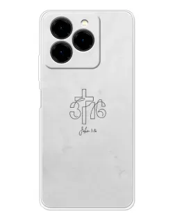 Чехол для Ulefone Note 20 Pro с картинкой «Иоанна 3:16 Крест» Чехол для Ulefone Note 20 Pro с картинкой «Иоанна 3:16 Крест»
