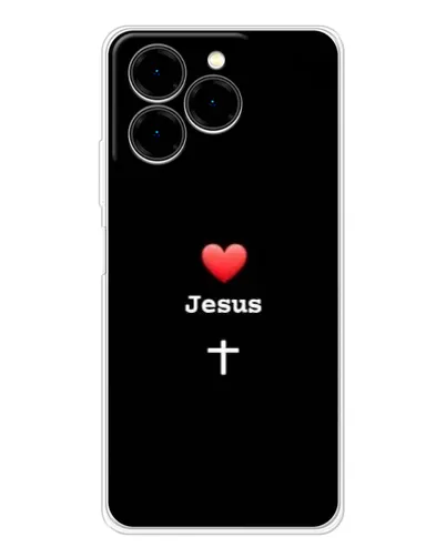 Чехол для Ulefone Note 20 Pro с картинкой «Сердце - Jesus»
