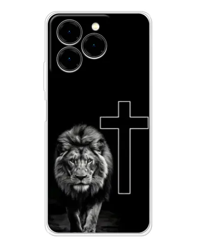 Чехол для Ulefone Note 20 Pro с картинкой «Лев и Крест»