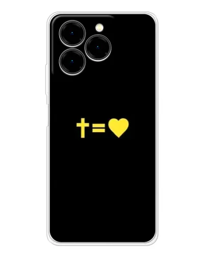 Чехол для Ulefone Note 20 Pro с картинкой «Сердце и Крест»